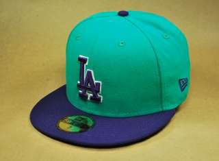 NEW ERA 59FIFTY MLB BASEBALL CAP LOS ANGELES DODGERS MLBBASIC HAT TEAL 