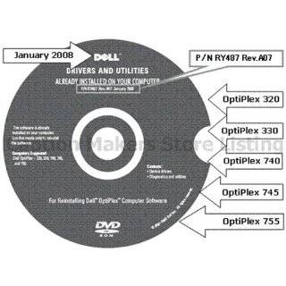 Dell Optiplex 320 330 740 745 755 Driver Utilities DVD
