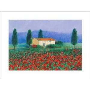   Monteforaue Tuscany   Poster by Hazel Barker (16x12)