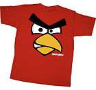 Shirt Tee ANGRY BIRDS NEW Red Bird Face (YOUTH) KIDS