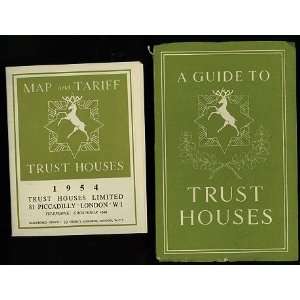   Houses With Illustrated Folding Map and Tariff Insert Trust Houses