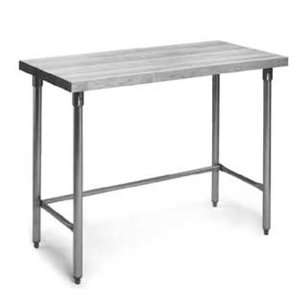 Eagle Group MT3048ST Bakers Table 1 3/4 Thick Wood Top Stainless Steel 