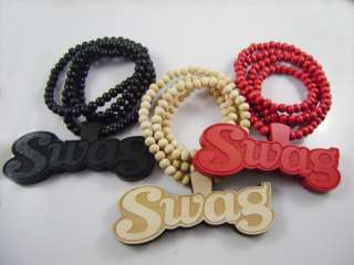 Tank Swag Pendant Piece Good wood style rosary necklace nyc maple red 