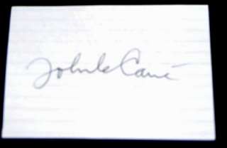 SPY AND AUTHOR JOHN LE CARRE SIGNED CARD & GREAT PRINT  