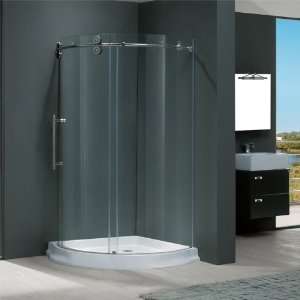   Shower Enclosures 36 x 36 Frameless Round Clear or Frosted Glass