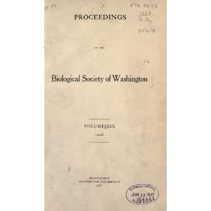  Biological Society Of Washington Biological Society Of Washington