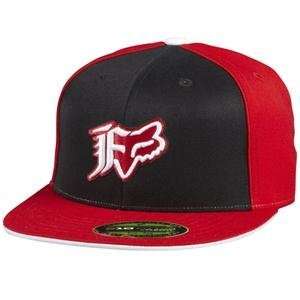  Fox Racing Crossroads 210 Flexfit Hat   Large/X Large/Red 