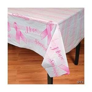  Pink Ribbon Breast Cancer Awareness Plastic Table Cover 