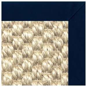  Sunbeam Sisal Rug with Navy Designer Cotton Binding   4x6 