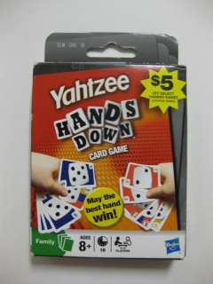 Yahtzee Hands Down Card Game BRAND NEW   