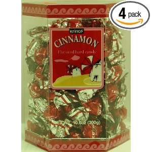 Krinos Foods Inc Candy, Cinnamon, 10.60 Ounce (Pack of 4)  