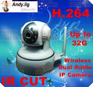 Wireless H.264 IR CUT IP Audio Camera with SD Card Slot  
