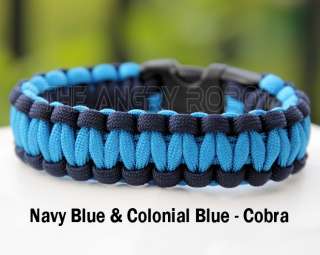 Paracord Survival Bracelet Cobra   Orange Camo & Black  