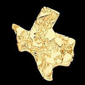  State Of Texas 14K Yellow Gold Gents Nugget Mounting 