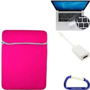 MacBook Pro / MacBook Air 13.3 Inch Black / Pink Laptop Carrying Case 