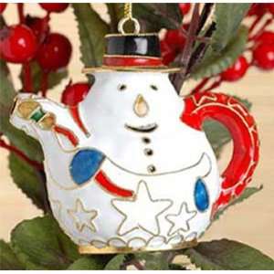  Cloisonne Snowman Ornaments