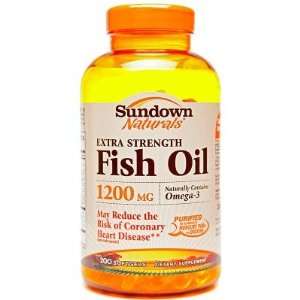 Sundown Naturals  Mercury Fish Oil, 1200mg, 200 softgels 