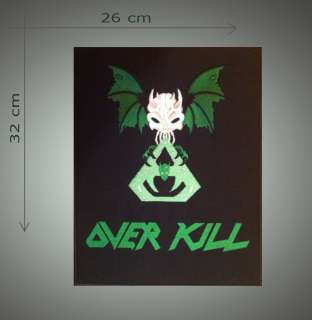 Overkill backpatch   Embroidered patch  