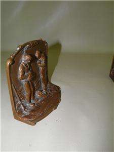 this magnificent pair of bookends depicting a couple, country harvest 