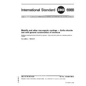  ISO 69881985, Metallic and other non organic coatings 