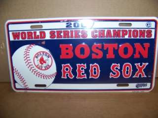 BOSTON RED SOX 2007 WORLD SERIES NEW LICENSE PLATE  