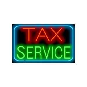  Large   Tax Service Neon Sign