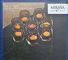 MIKASA Duos 12 Piece CRYSTAL Punch Bowl Set   10 Glasses, 1 Ladle 