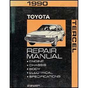    1990 Toyota Tercel Repair Shop Manual Original Toyota Books