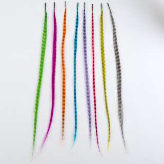GRIZZLY Synthetic Feather Hair Extension with free bead  