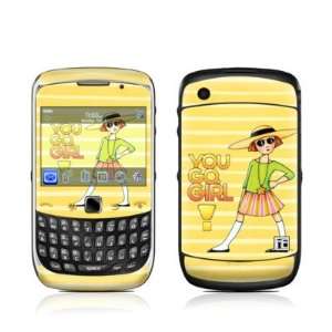 You Go Girl Design Protective Skin Decal Sticker for BlackBerry Curve 