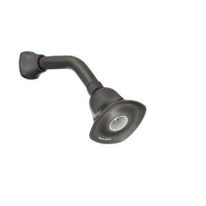   068 Flowise Square Water Saving Showerhead With Arm, Blackened Bronze
