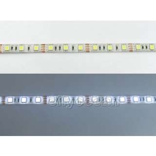   LED Strips 300 leds lights WaterProof Pure White 60 Led/Meter  