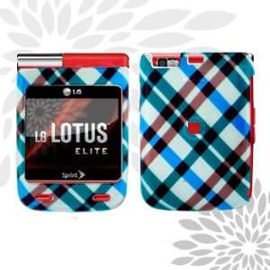 Cuffu   Blue Plaid   LG LX610 Lotus Elite Case Cover (NOT FOR LG LOTUS 