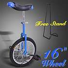 16 Leakproof Butyl Tire Unicycle W/ Stand