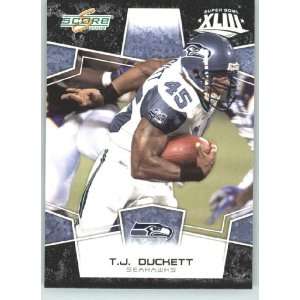  Edition Super Bowl XLIII Black Border # 279 T.J. Duckett   Seattle 