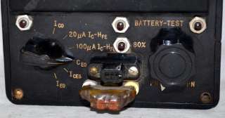 Vintage Transistor Checker Meter  