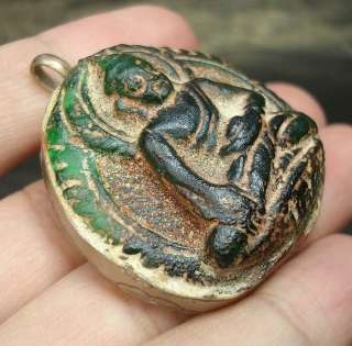 Extremely Rare TIBETAN OLD Glass Shakya​muni Amulet  