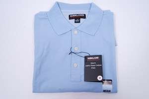 New Kirkland Signature Pima Cotton Short Sleeve Polo Shirt for Men in 