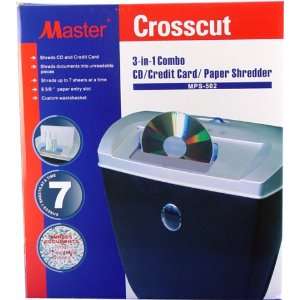  Crosscut Paper Shredder CD Credit Card 3 1 Combo Office 