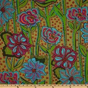   Knees Large Flower Mustard Fabric By The Yard Arts, Crafts & Sewing