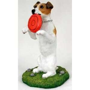  Jack Russell Figurine   MyDog (Brown/White with Saucer 