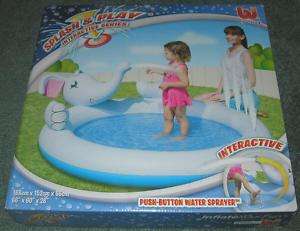 SPLASH AND PLAY INFLATABLE POOL W/SPRAYER CLOSE OUT NEW  