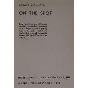  On The Spot (Scotland Yard Edition) Edgar Wallace Books