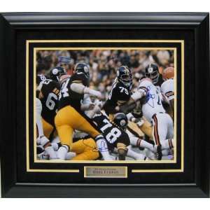 Pittsburgh Steelers Steel Curtain Deluxe Framed Autographed/Hand 