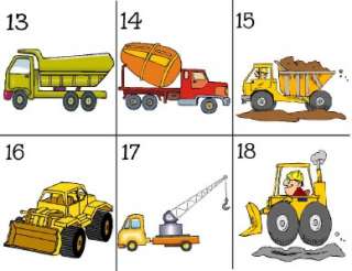 DUMP TRUCK CONSTRUCTION BIRTHDAY CANDY WRAPPER FAVORS  