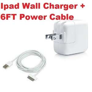   Charger Power Adapter For Apple iPad iPhone + 6FT Sync Power Cable