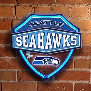  NFL Seattle Seahawks Official Lighted Neon Shield Wall 