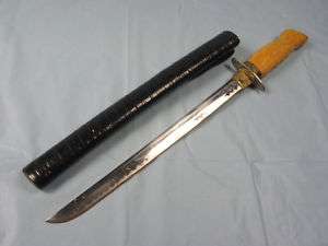 JAPAN JAPANESE BLADE US CUSTOM MADE SHORT SWORD KNIFE  