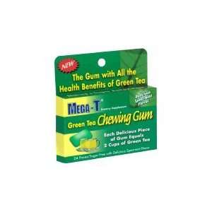   Green Tea Chewing Gum Mint Flavor 24 Pieces