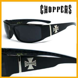 New Choppers Bikers Mens Sunglasses   Cross logo C38  
